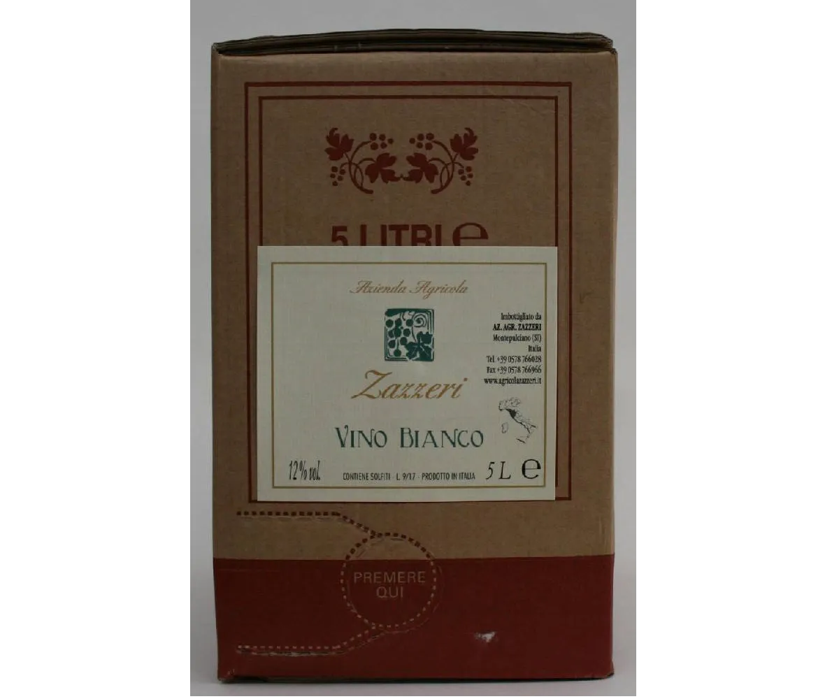 Bag in Box Vino Bianco 5 Lt.