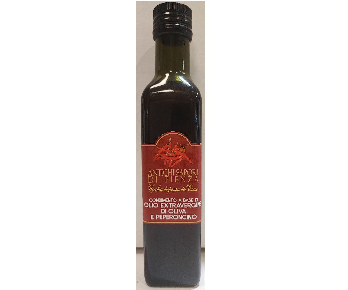 Bottiglia Olio Extra Vergine di Oliva e Peperoncino