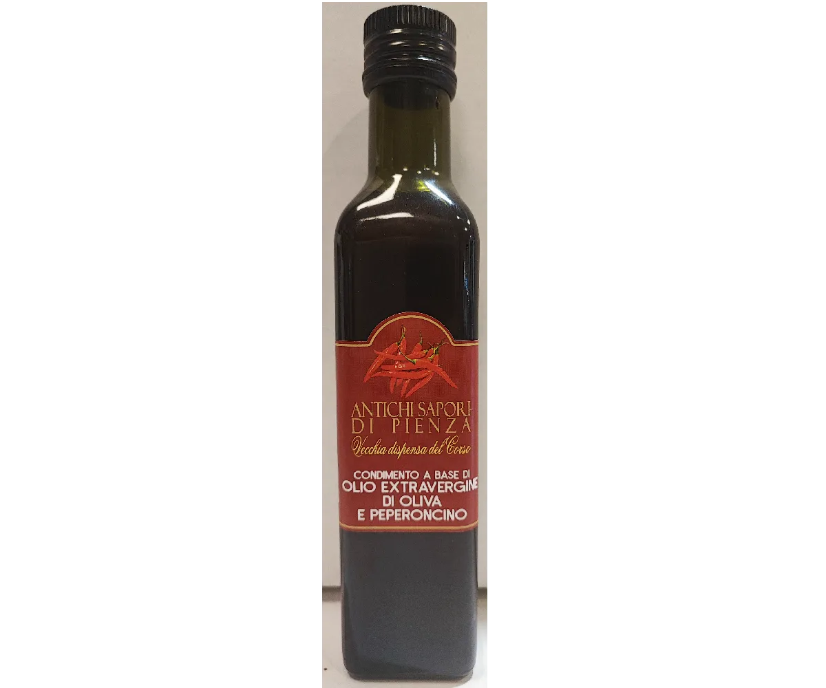 Bottiglia Olio Extra Vergine di Oliva e Peperoncino