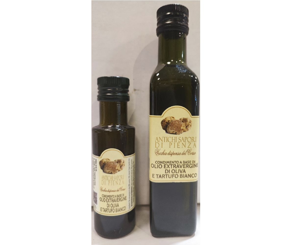Bottiglia Olio Extra Vergine di Oliva e Tartufo Bianco