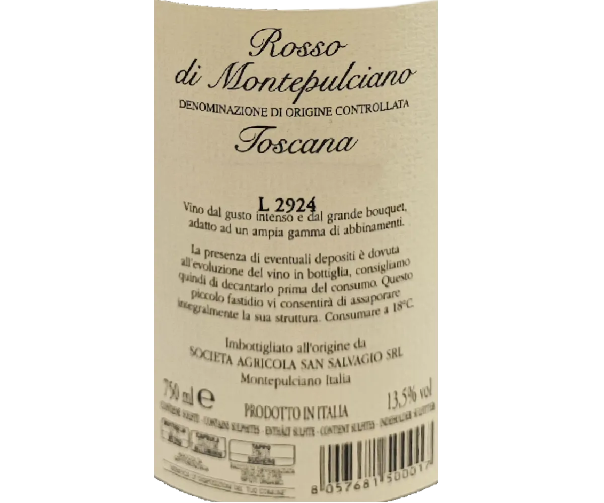 Vino Rosso di Montepulciano San Salvagio