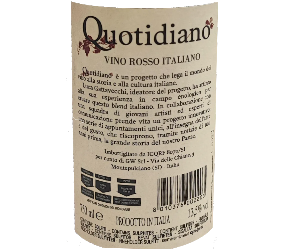 Vino Rosso Toscano Quotidiano